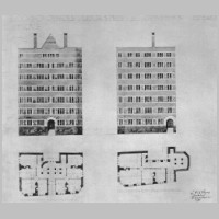 1910, Blocks of offices, Tudor Street, London.jpg
